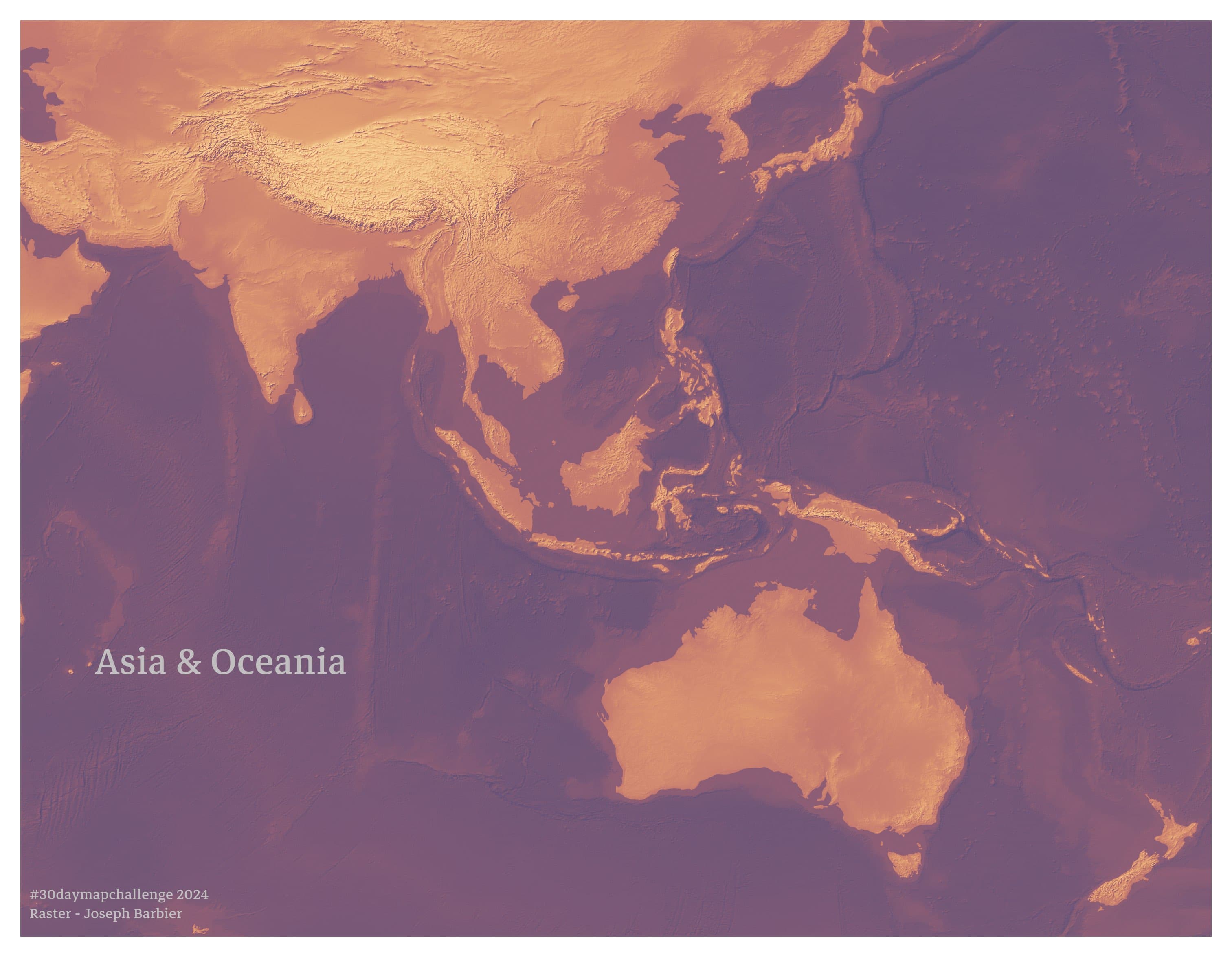 A minimalist raster map